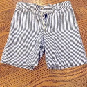 TF Lawrence boys blue and white dress shorts 2T
